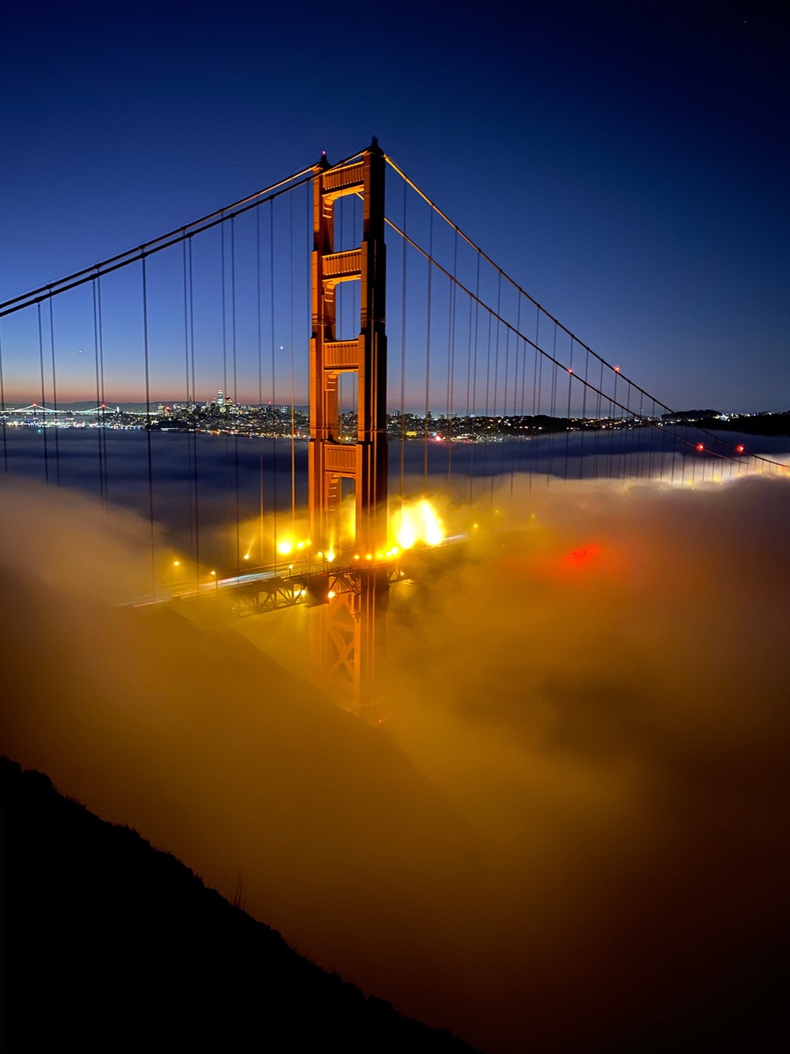 Photo de nuit de San Francisco, iPhone 11 Pro