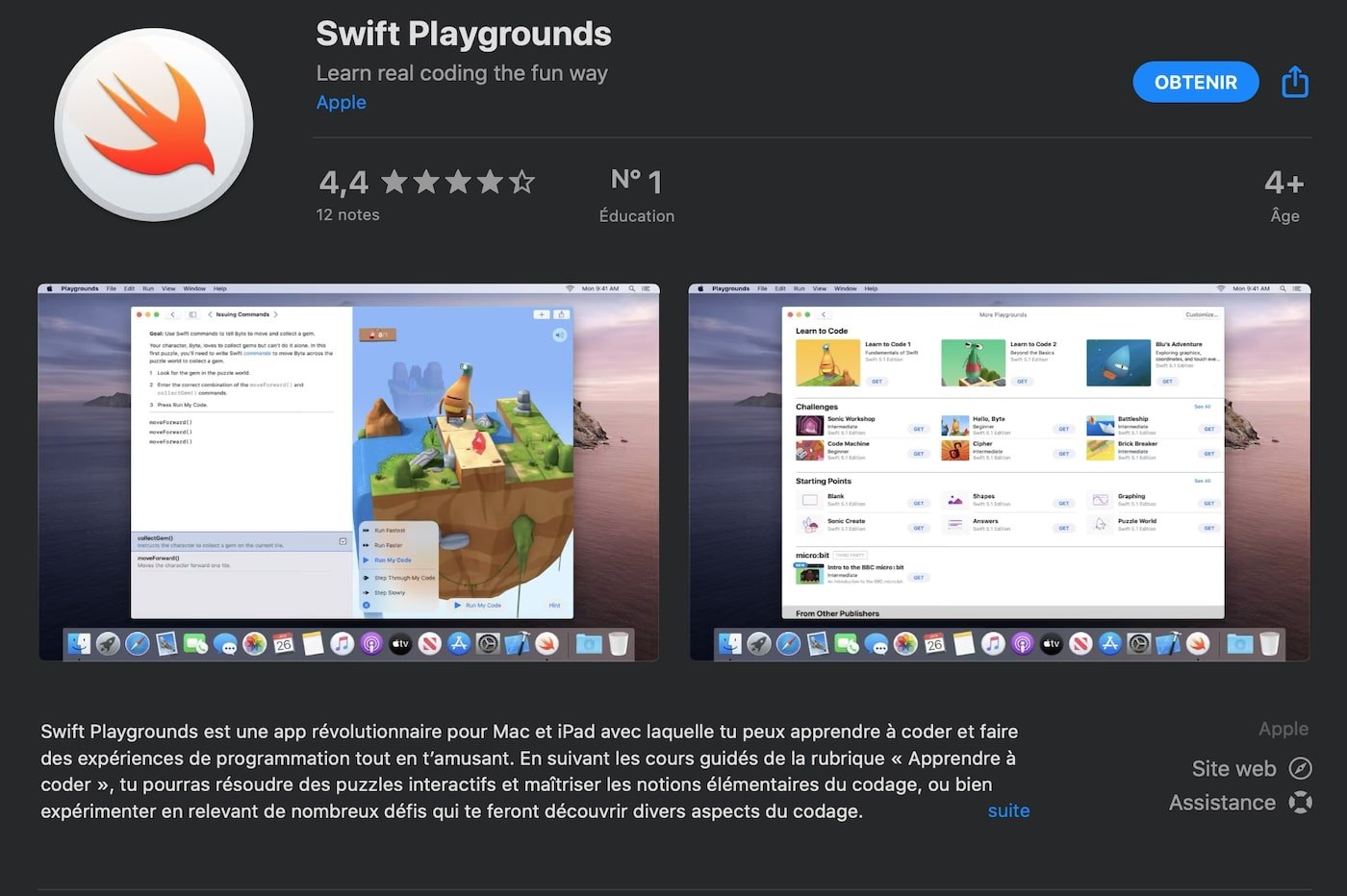 Apple App Swift Playground