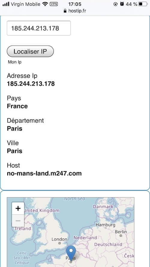 French IP address