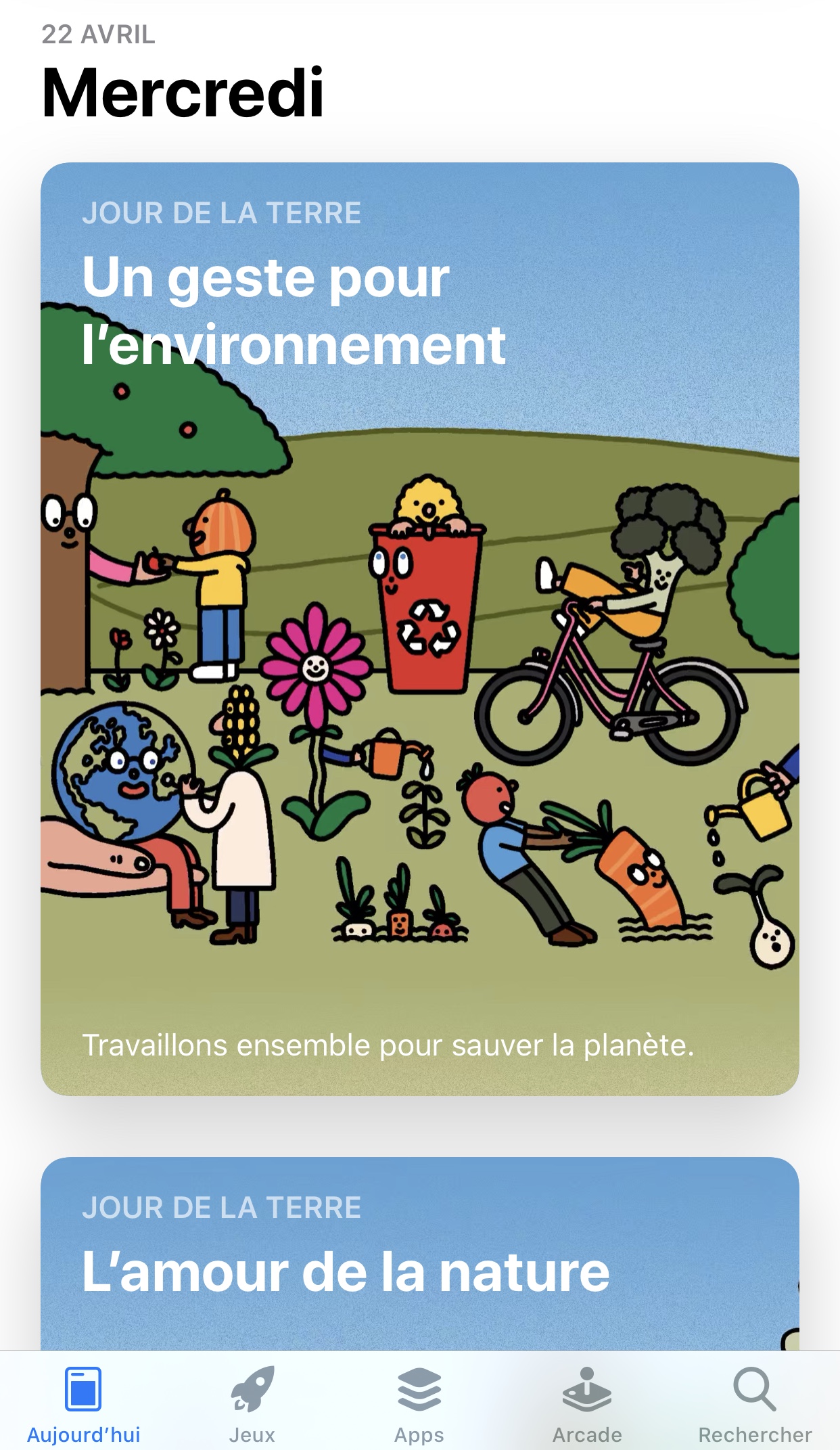 Apple Earth Day App Store