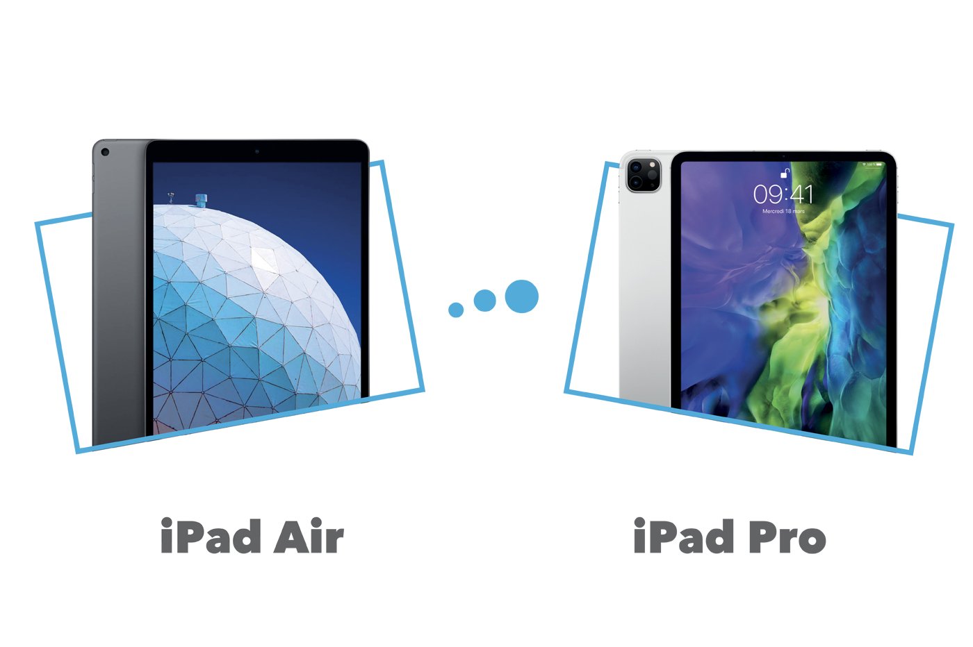 Apple iPad Air vs iPad Pro comparatif et différences