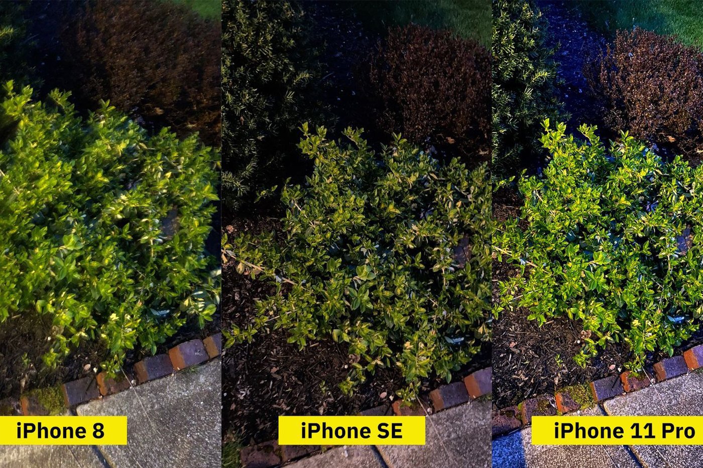 Comparatif photo iPhone