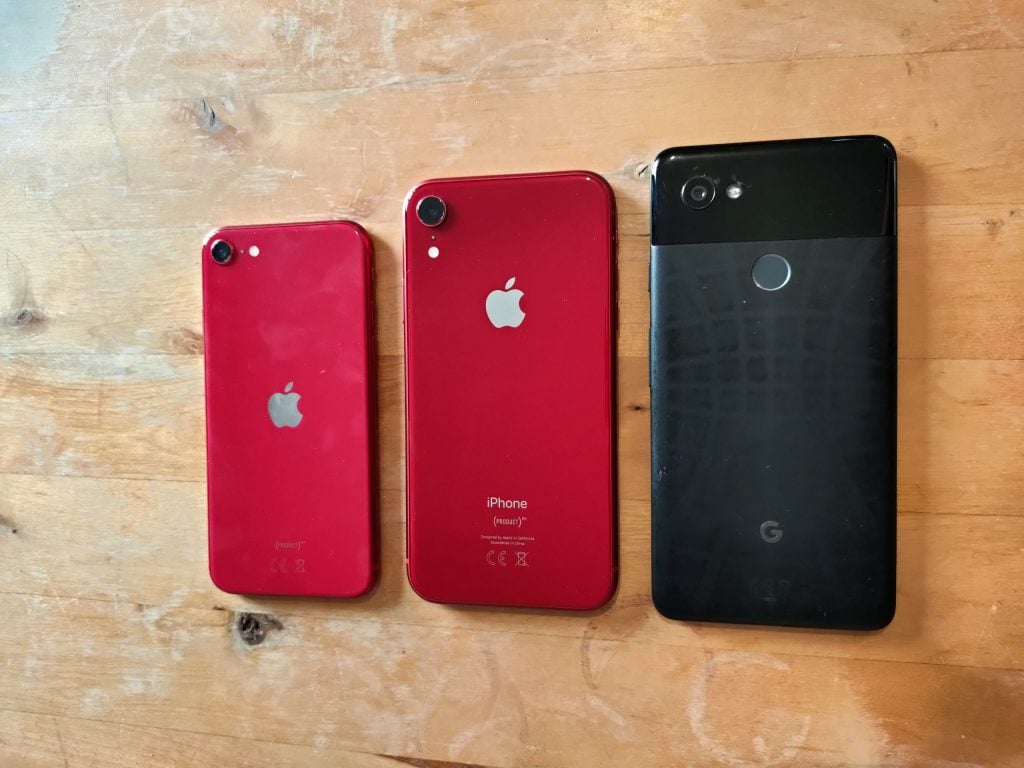 Pixel 2 XL vs iPhone XR vs iPhone SE
