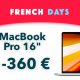 MacBook Pro 16 pouces pour French Days