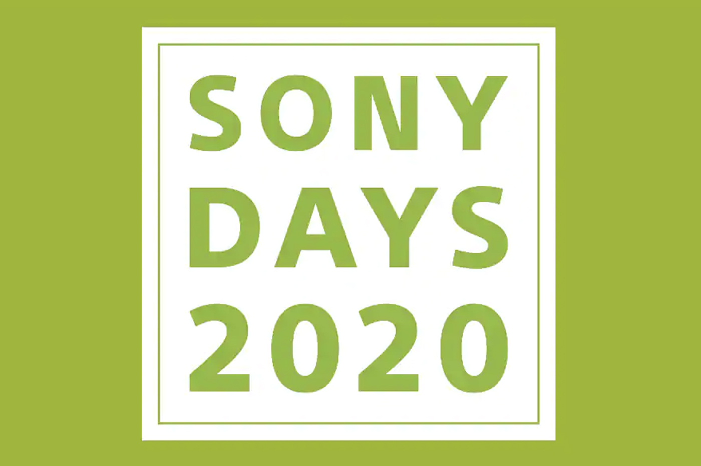 Sony Days 2020