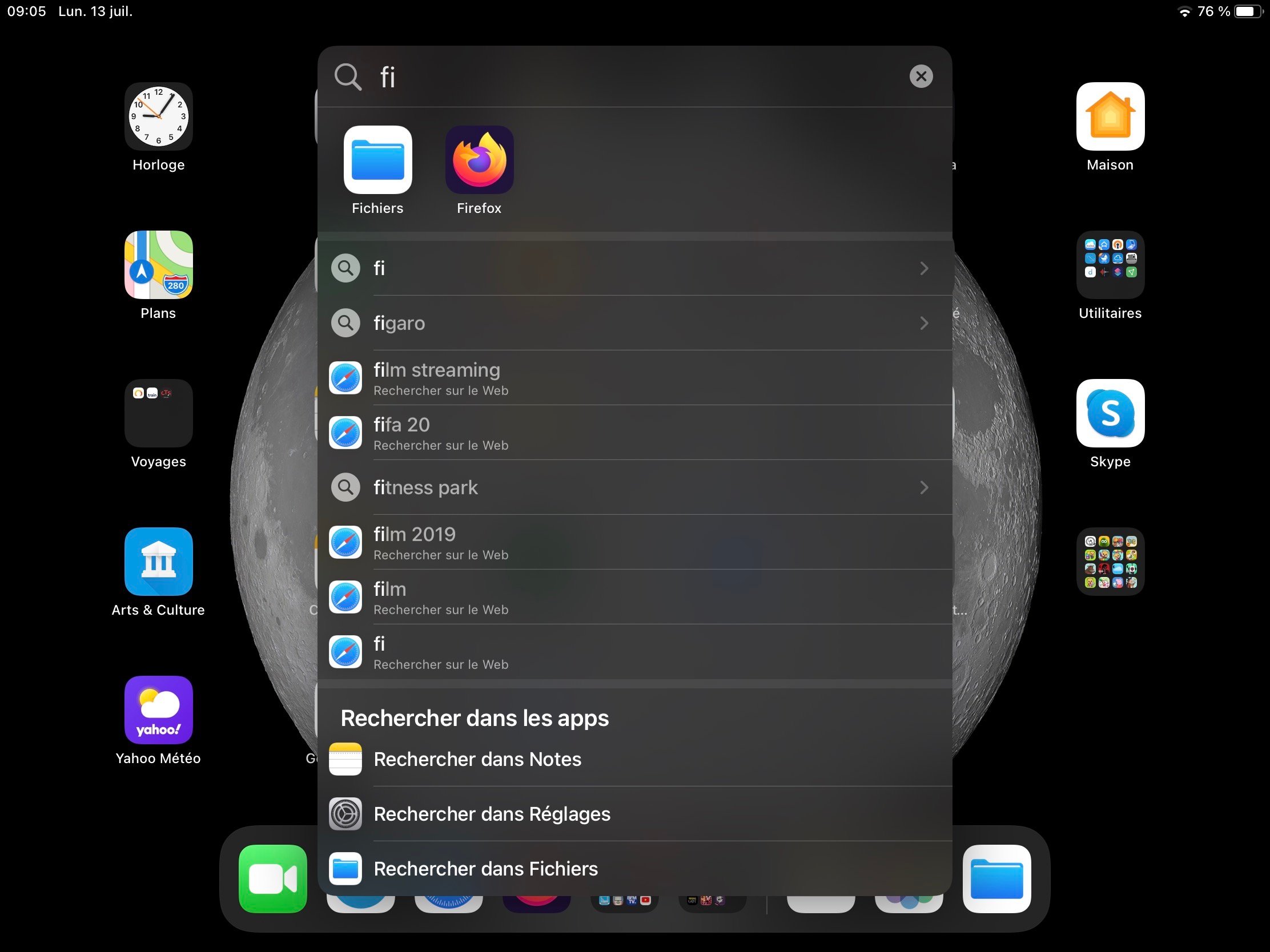 iPadOS 14 fonction recherche