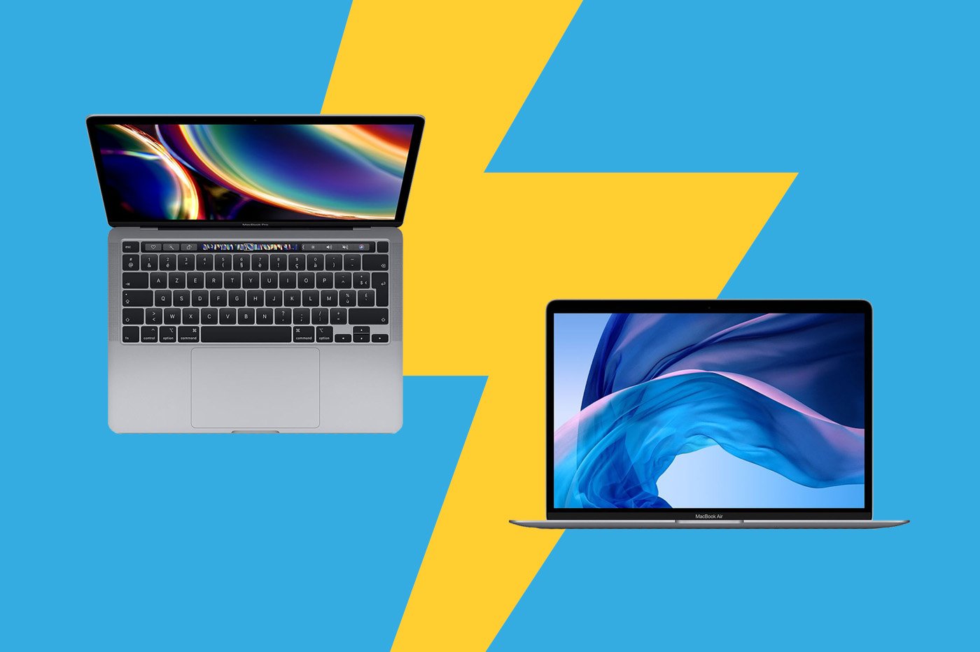 Comparatif Apple MacBook Air 1,6 GHz - 2008 contre Apple MacBook Pro 13  pouces 2020 M1 16 Go 