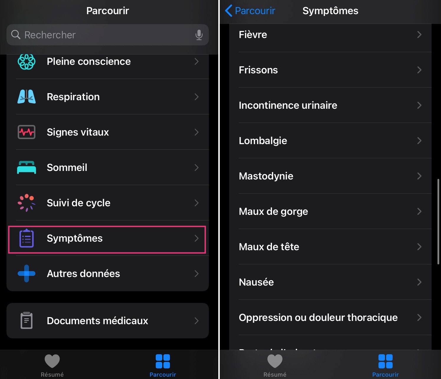 iOS 13?6 et symptômes