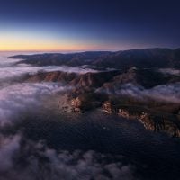 macOS Big Sur fond d'écran couché soleil
