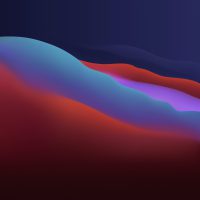 macOS Big Sur fond d'écran couché couleurs sombres
