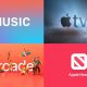 Les services Apple, Apple Music, Arcade, News et TV+