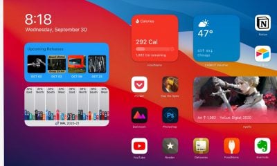 iPad iOS 14 widgets écran d'accueil
