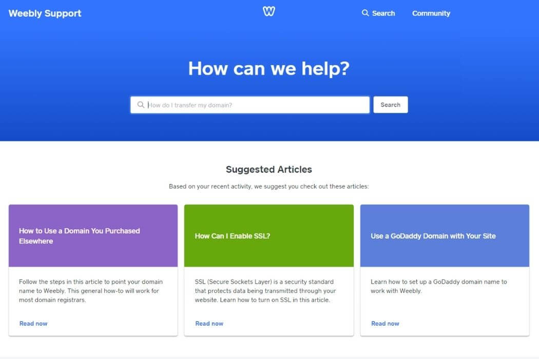Assistance Weebly