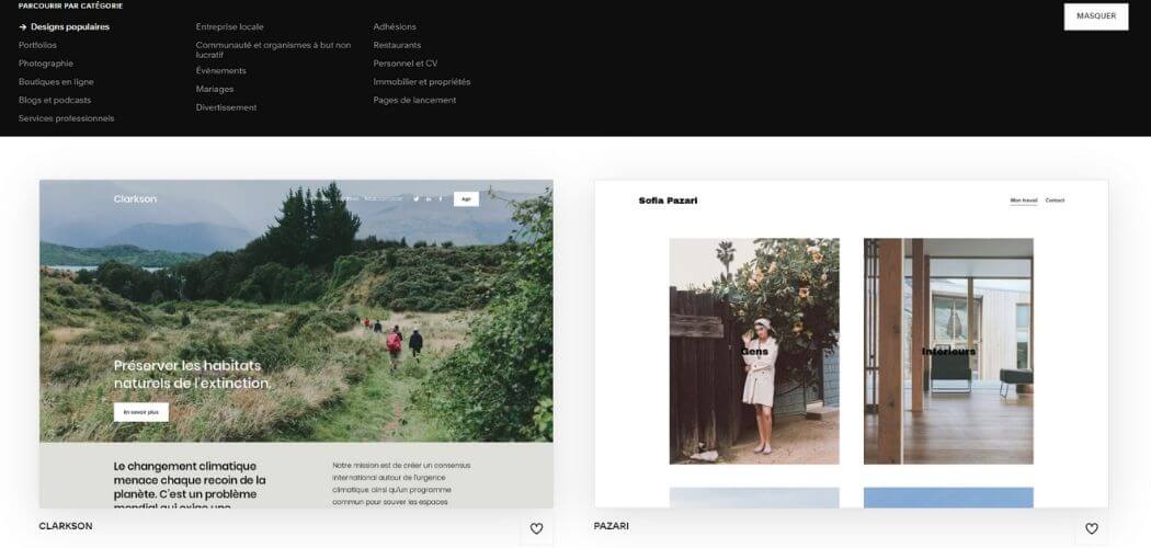 Designs Squarespace