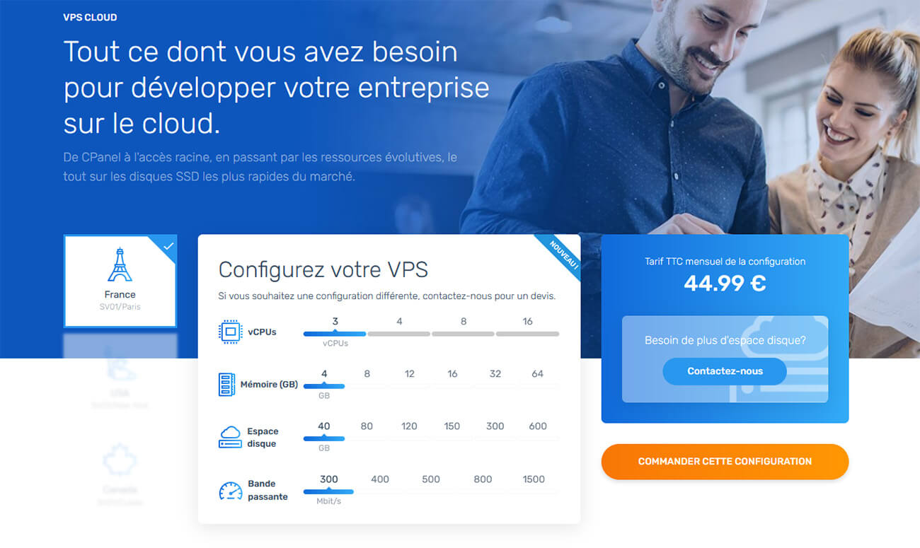 Hébergement VPS Cloud Ex2