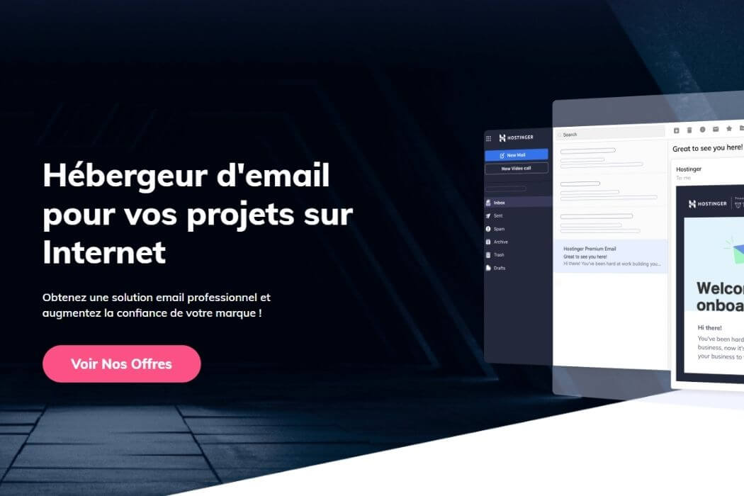 Hébergement e-mail Hostinger
