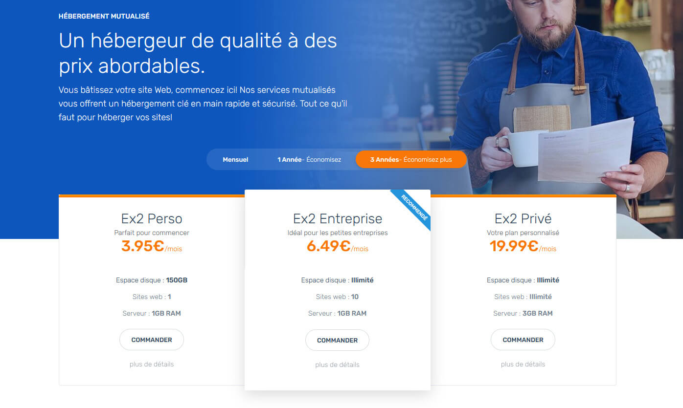Hébergement mutualisé Ex2
