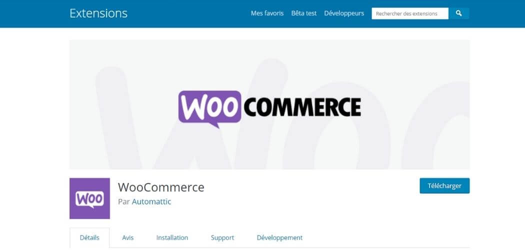 Installation WooCommerce
