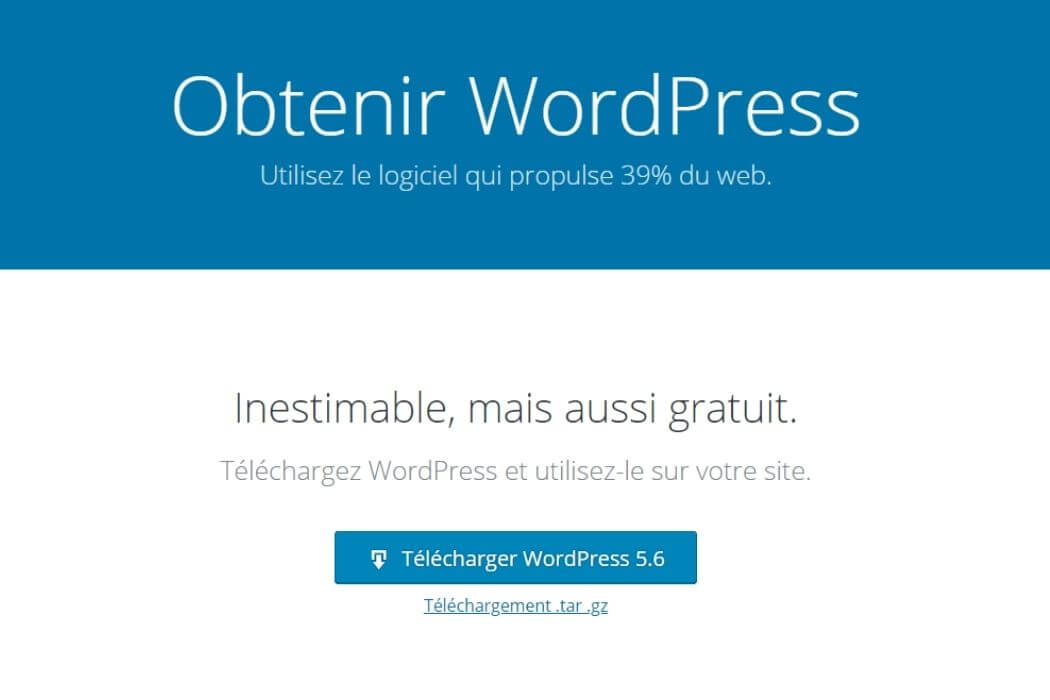 Installation WordPress pour WooCommerce