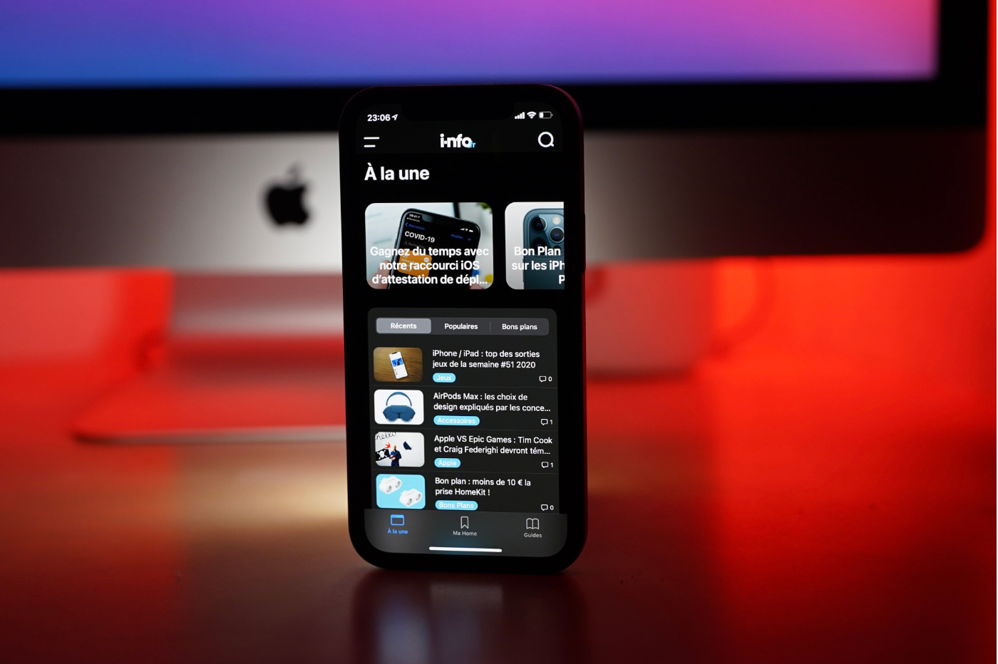 Nouvelle app i-nfo.fr sur iPhone