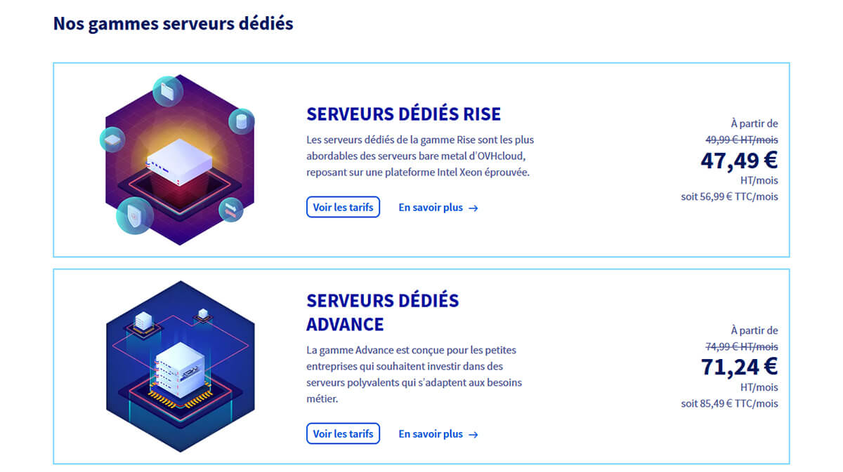 Serveurs dédiés OVH