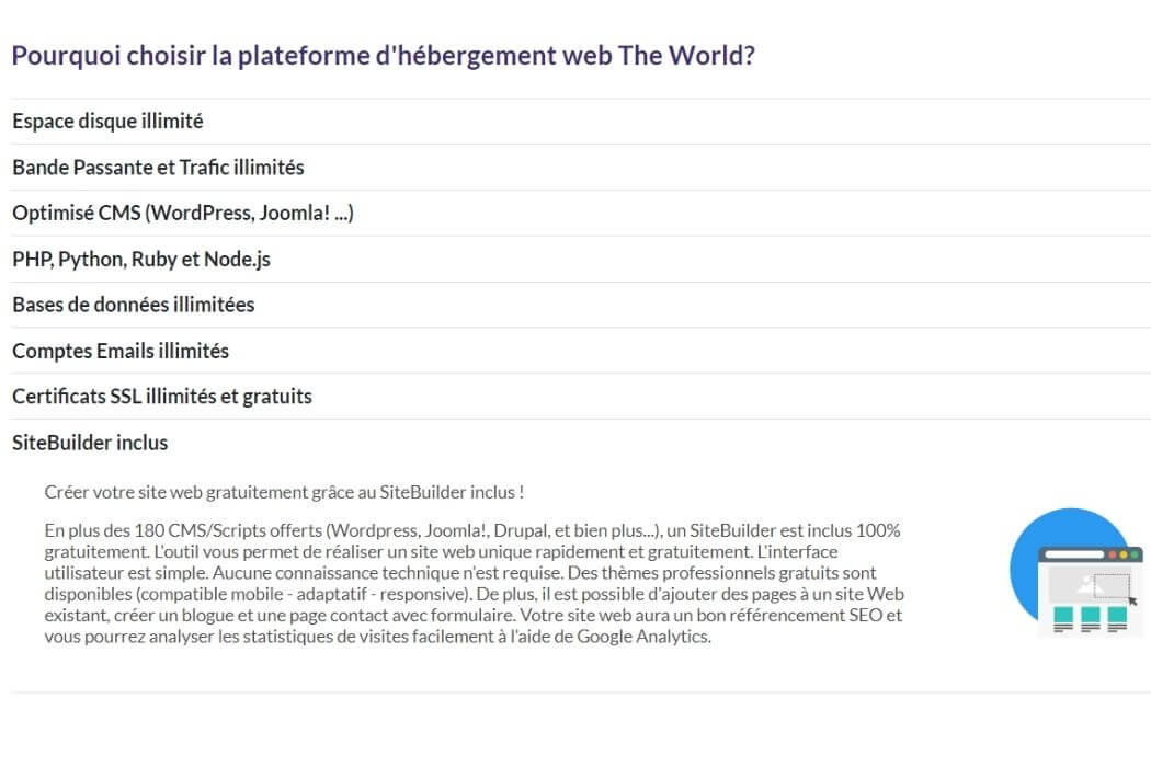 Site Builder PlanetHoster