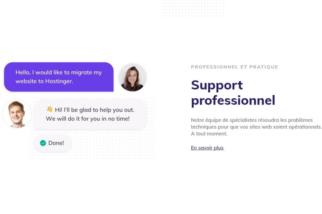 Support client Hostinger