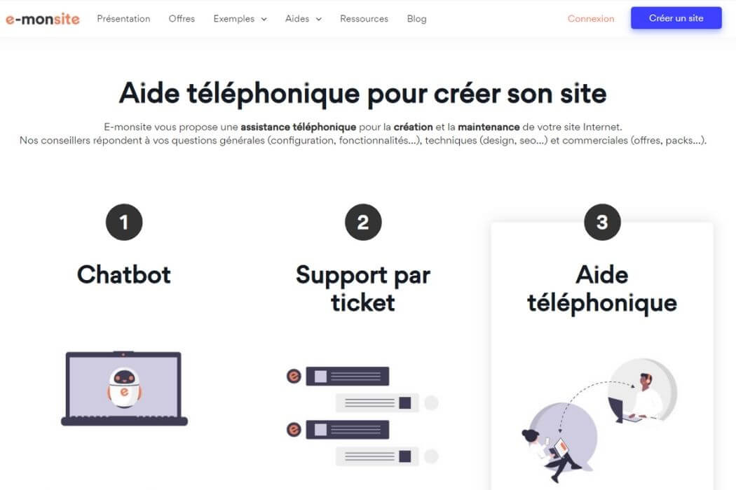 Support client e-monsite