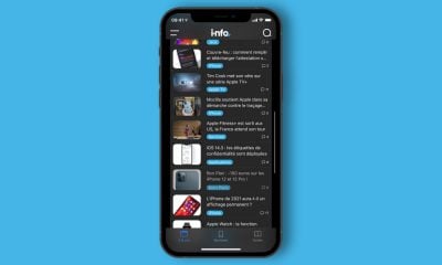 app i-nfo.fr sur iPhone Face ID