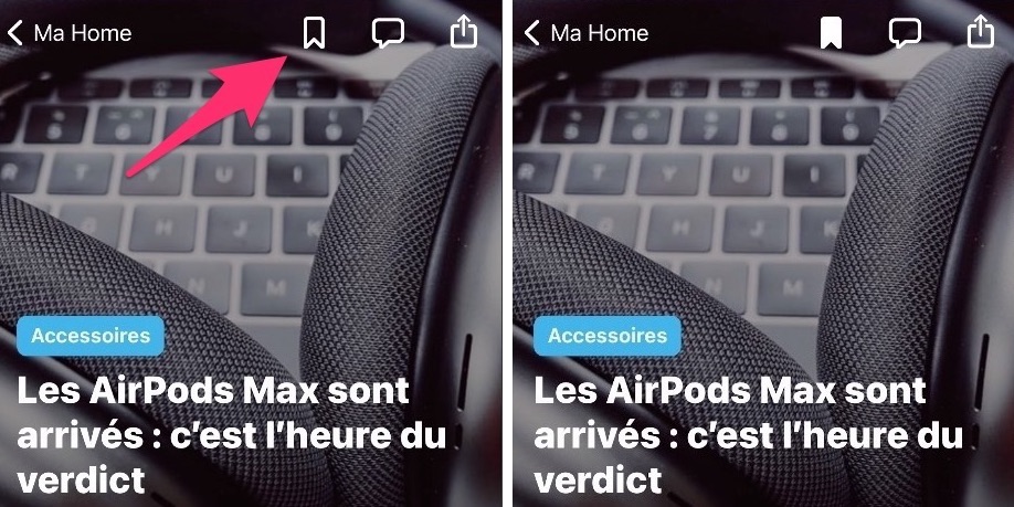 Mettre en favoris, Nouvelle App