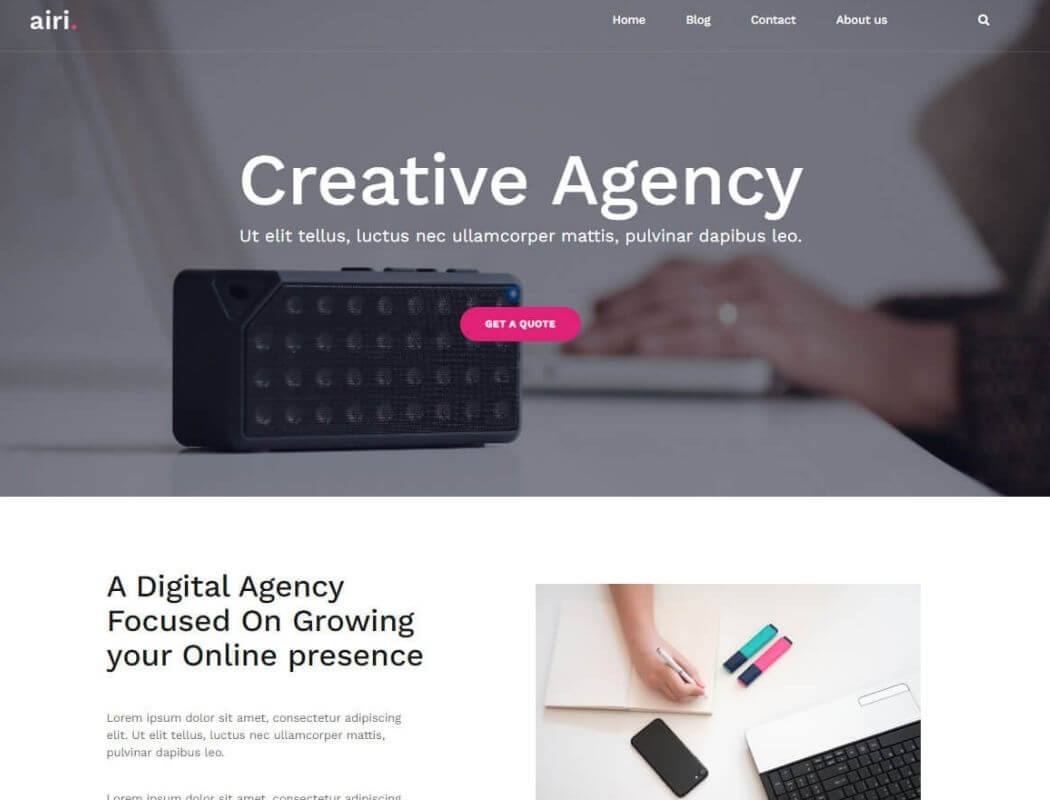 Airi thème WordPress gratuit