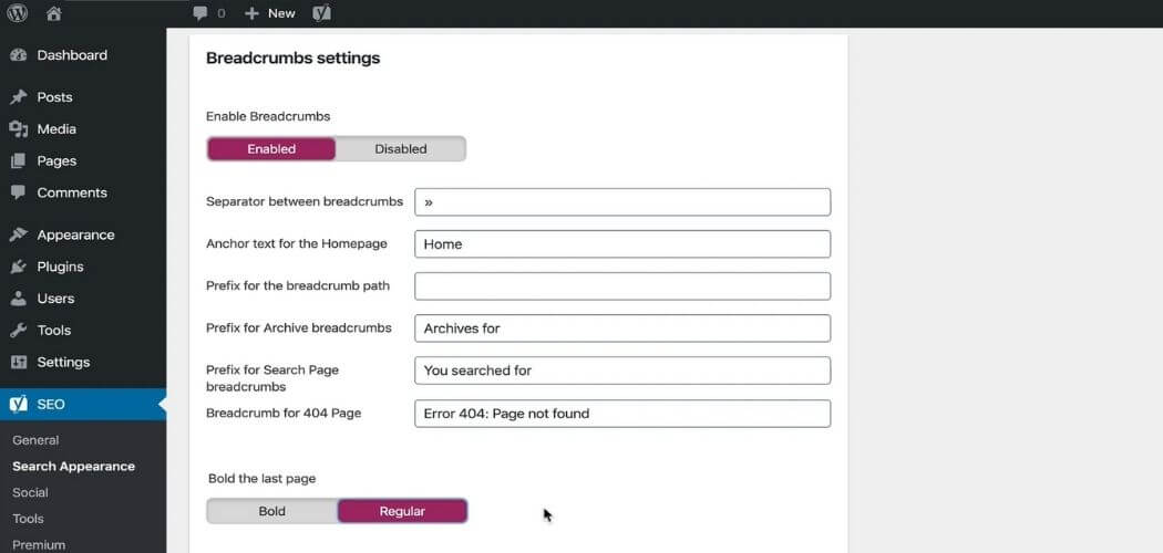 Configuration Yoast SEO WordPress