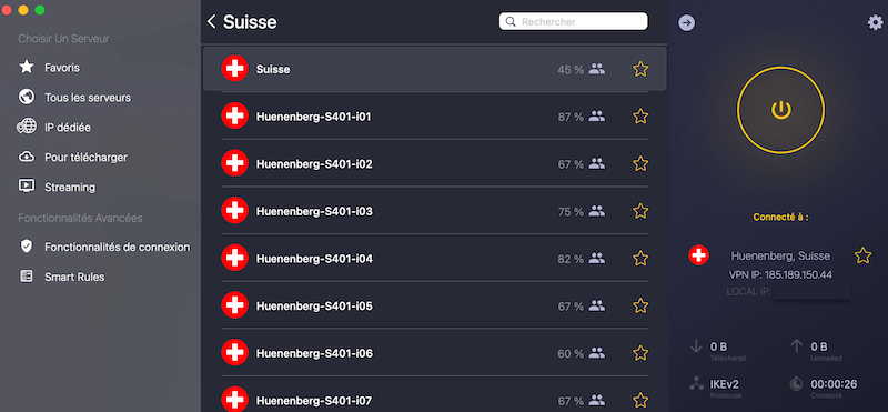 CyberGhost VPN-Suisse