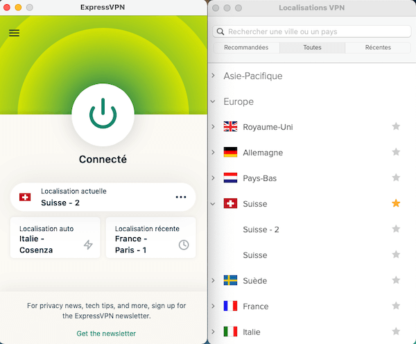 ExpressVPN-Suisse