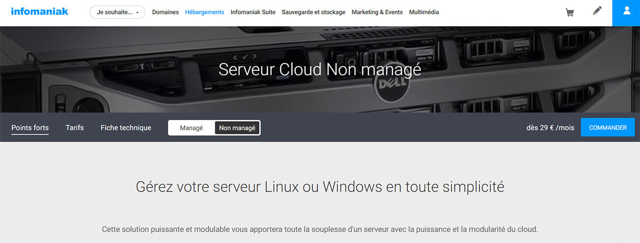 Hébergement Windows Infomaniak
