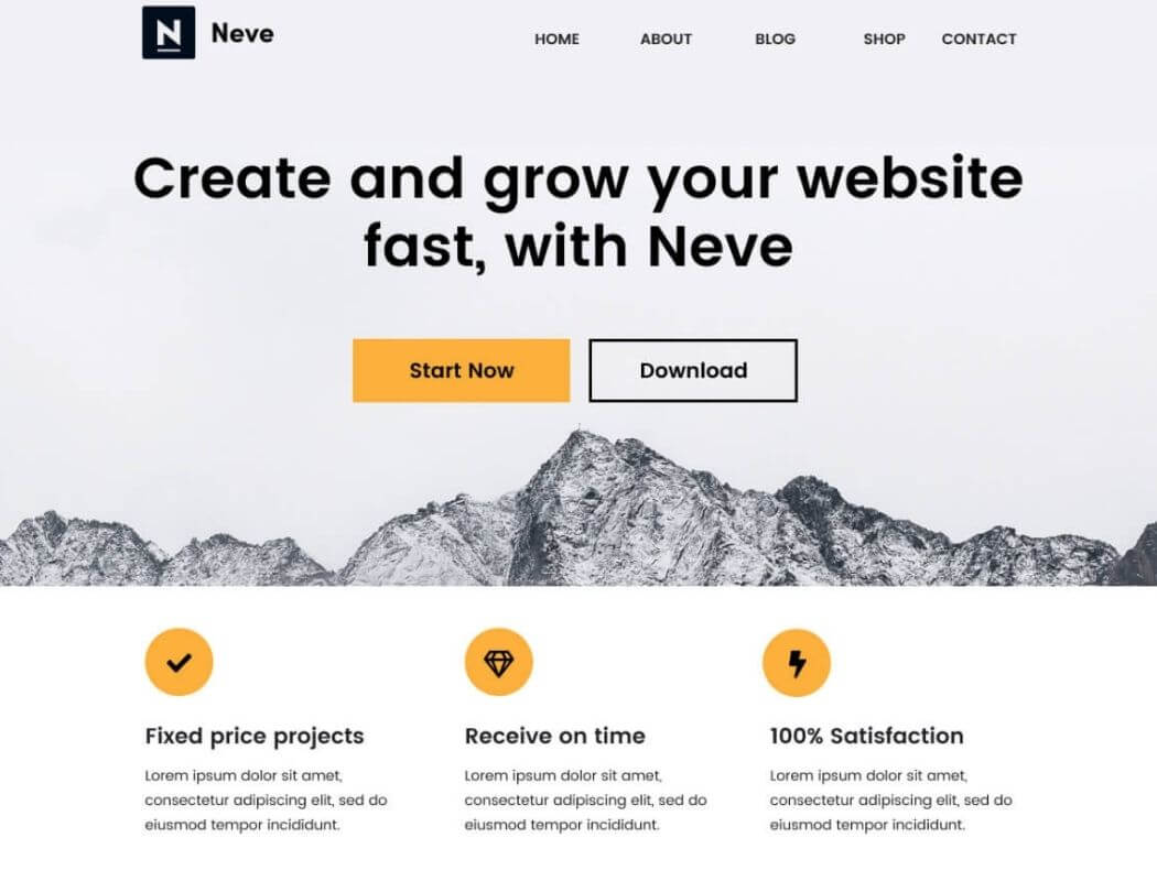 Neve thème gratuit WordPress