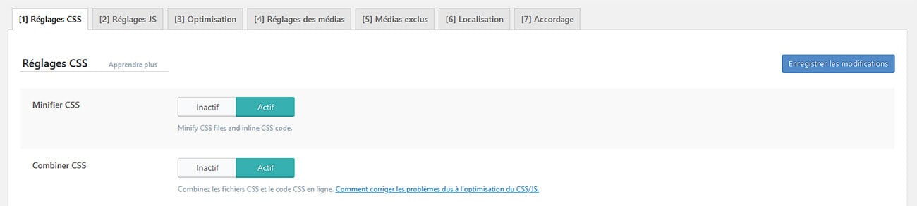 Optimisation CSS JS LiteSpeed Cache