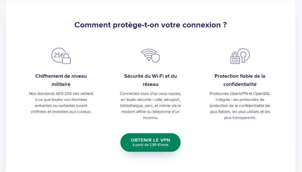 Paramètres de sécurité Avast SecureLine