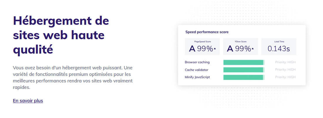 Performances Hostinger