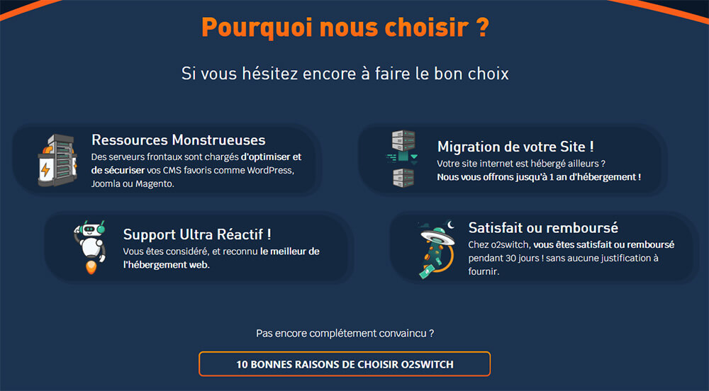 Pourquoi choisir o2switch