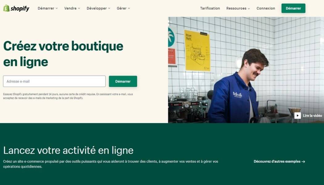 Shopify pour dropshipping