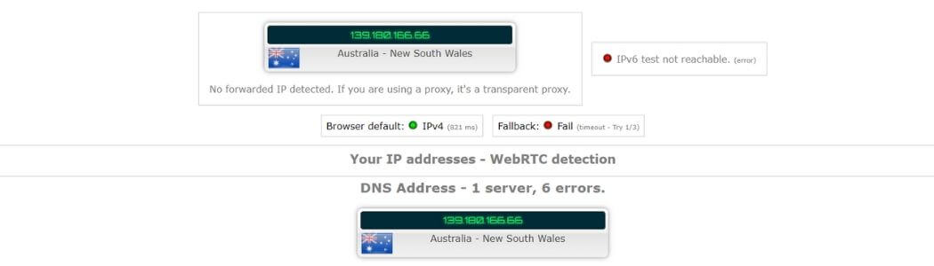Test de l'adresse IP avec le VPN TunnelBear