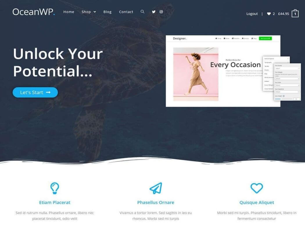 Thème WordPress gratuit OceanWP