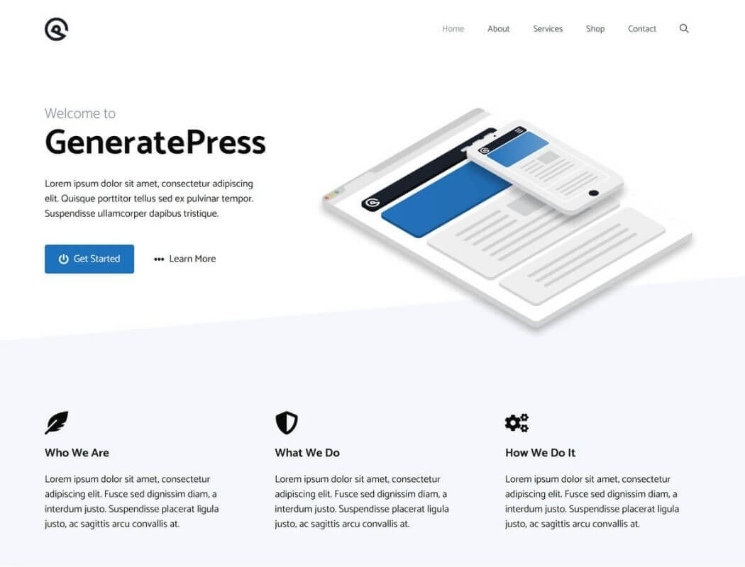 Thème gratuit WordPress GeneratePress