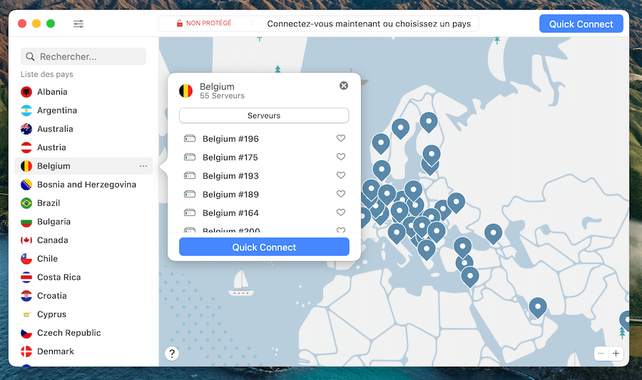 Utilisation NordVPN