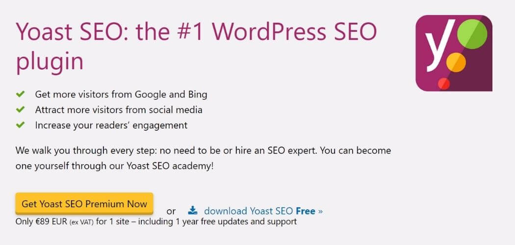 Yoast SEO plugin WordPress