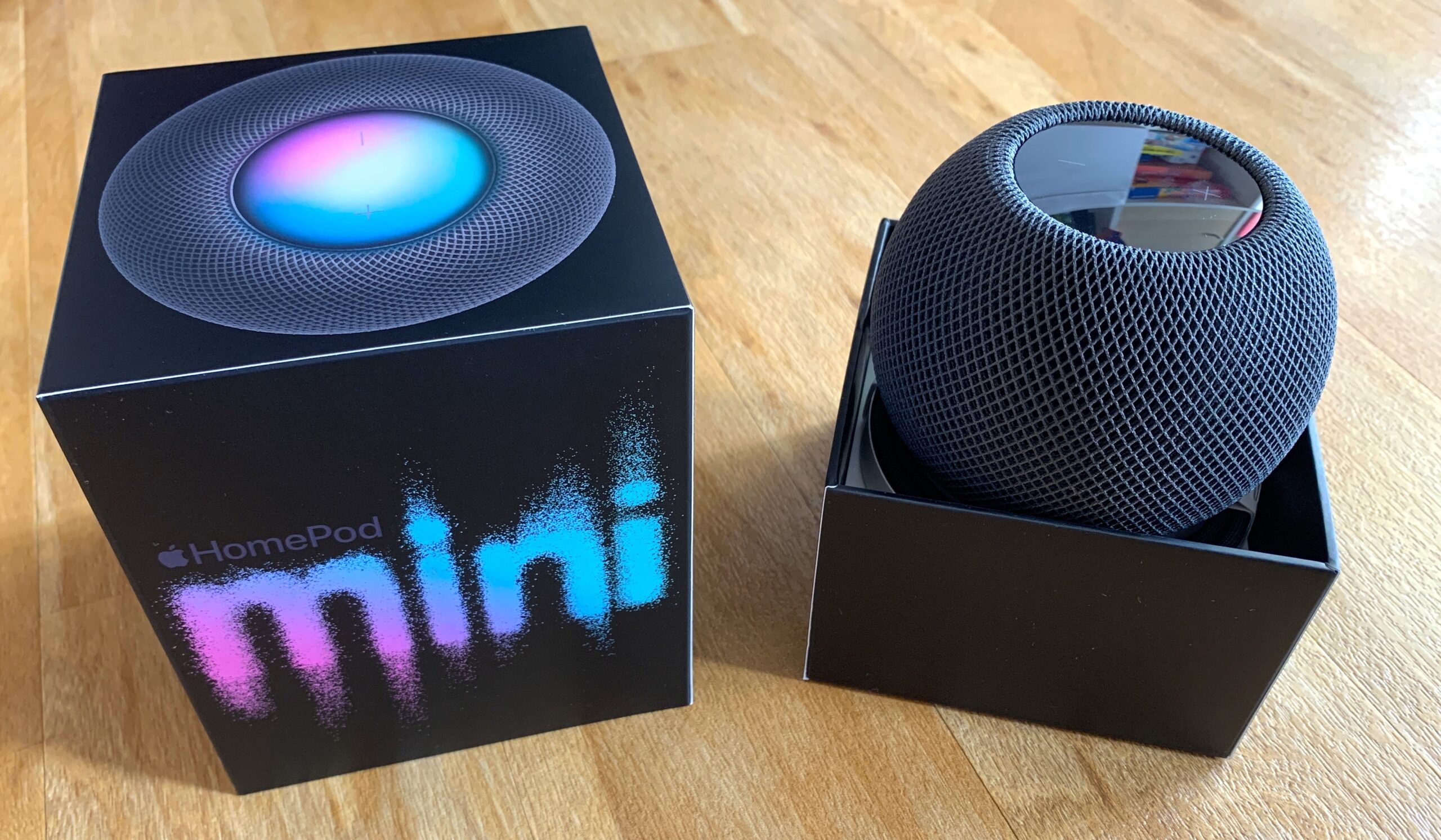 Déballage boîte HomePod mini