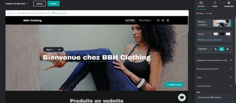Créateur de sites GoDaddy