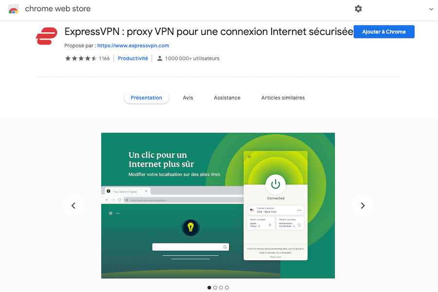 Installation VPN Chrome