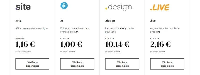Noms de domaine GoDaddy
